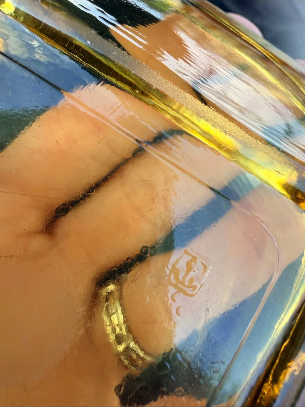 Anchor Hocking Amber Glass Square Catchall Dish